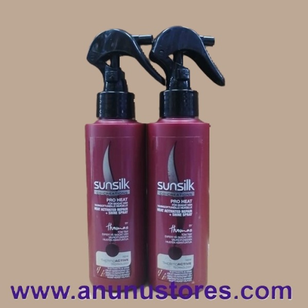 Sunsilk Heat Activated Repair& Shine Spray - 2 x 150ml